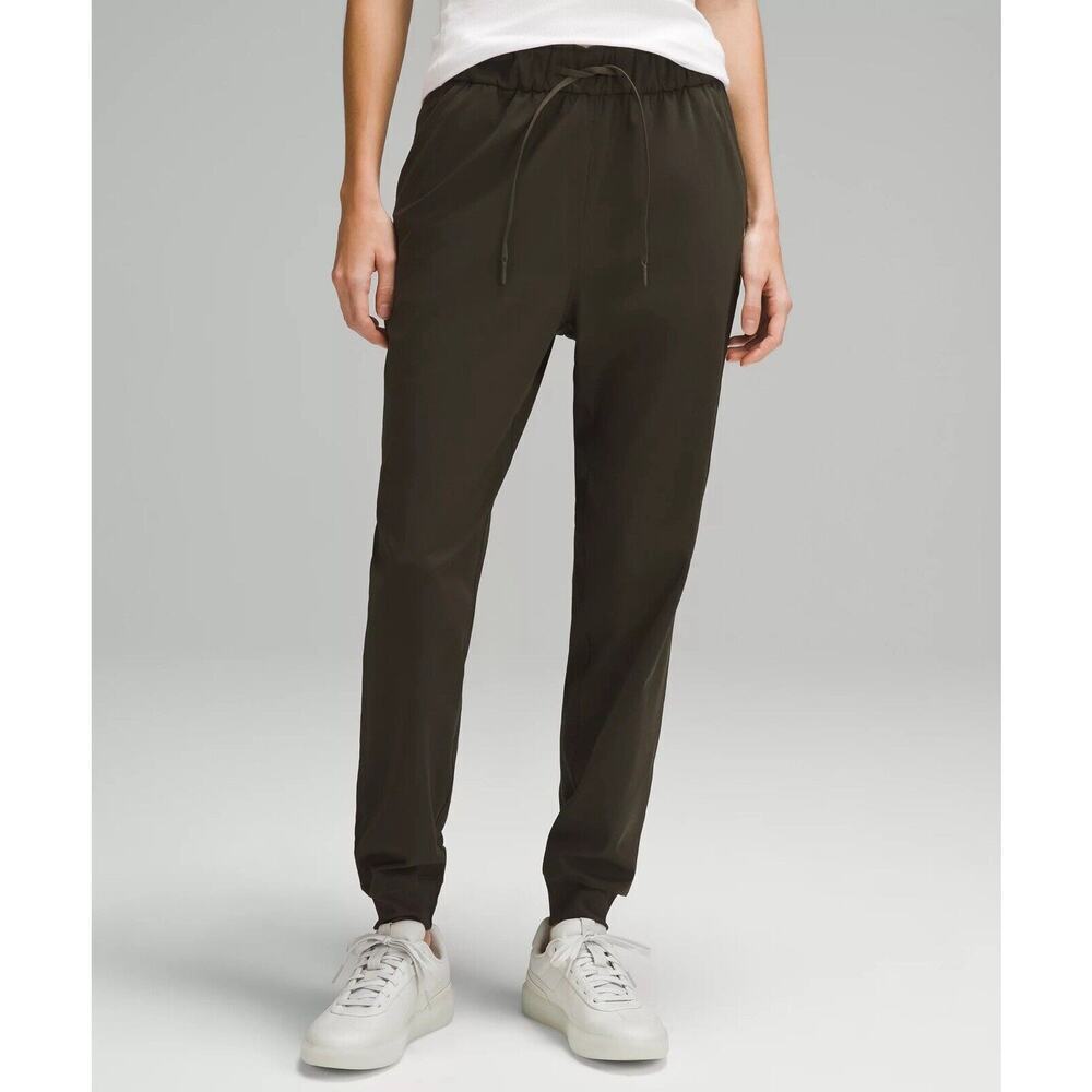Lululemon Womens Stretch High‎ Rise Jogger Full Length Size 4 Drawstring Waist